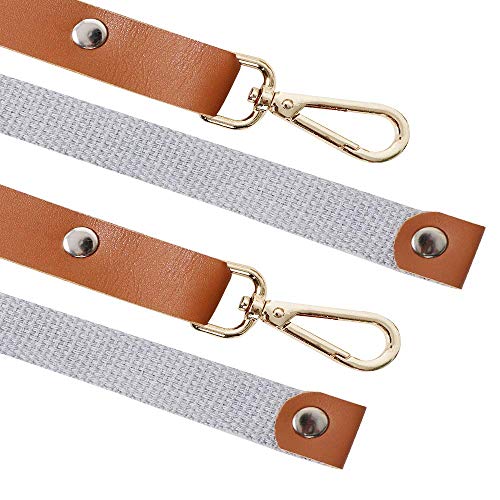 Mignongirl Crossback Apron With Pockets X2,Split Apron With Adjustable Straps,M-Xxl (Beige) #TOP4