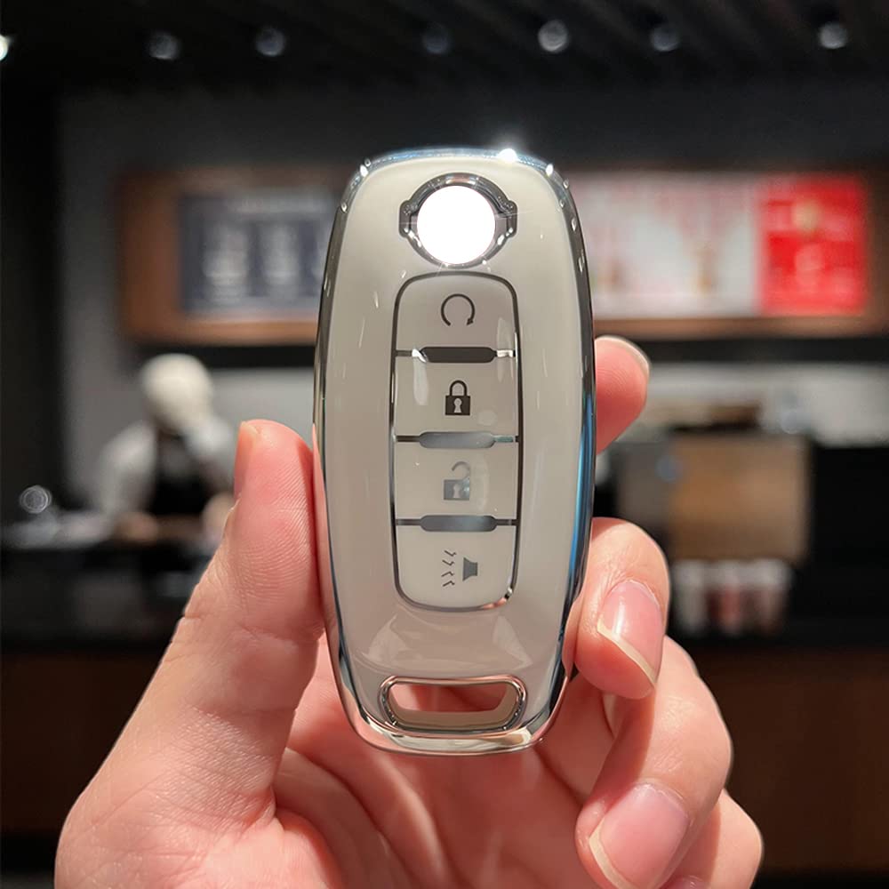 HIBEYO Intelligente autosleutelhoes geschikt voor Nissan, beschermhoes