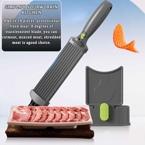 Cortadora manual de carne ajustable 2 o 4 mm gris miniatura 5