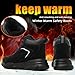 Imagen de Zapatos de Seguridad de Invierno Zapatos de Trabajo para Hombres Mujeres Botas de Seguridad Antideslizantes Impermeables con Forro Cálido Punteras de Acero Negro 43
