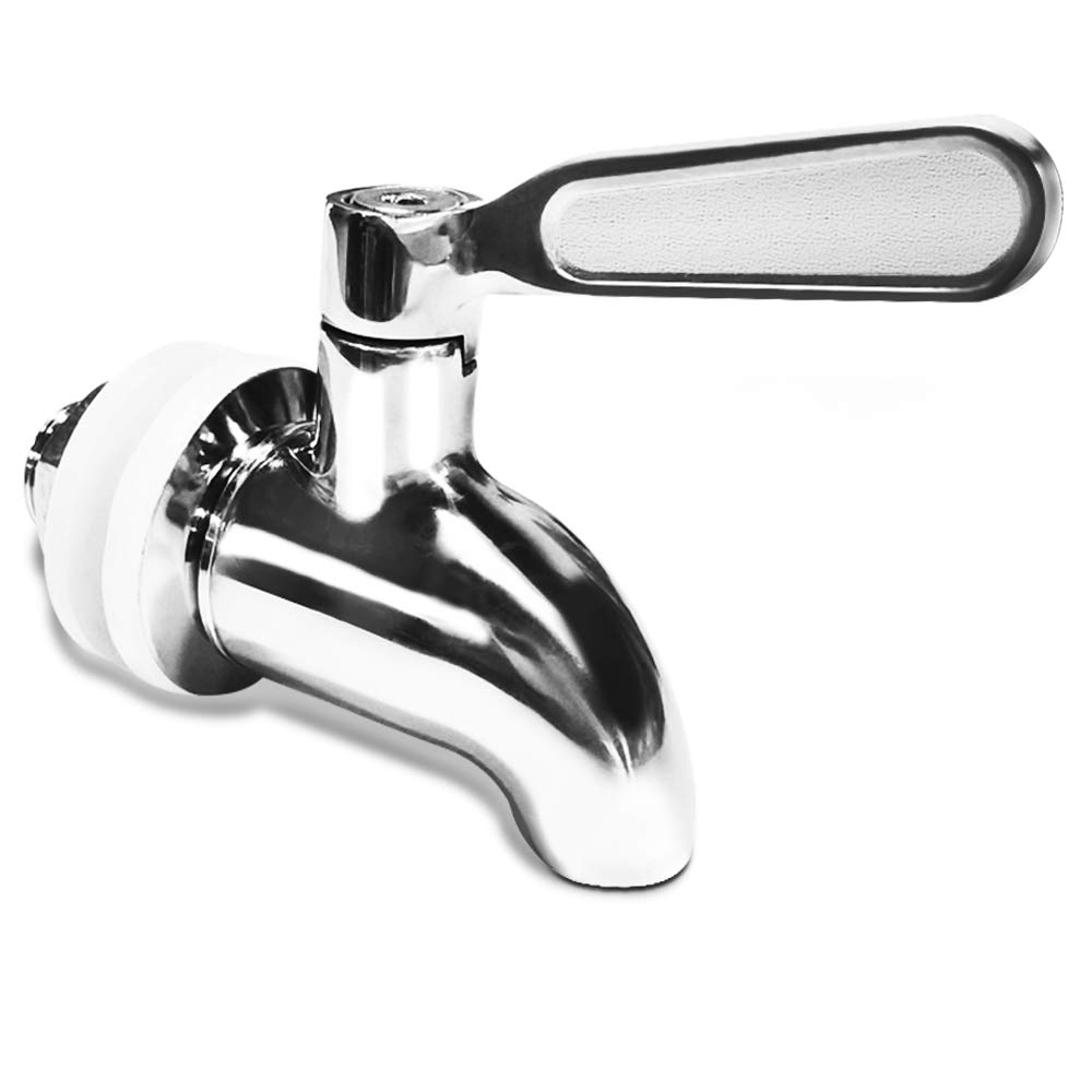 Robinet Double Pour Seau à Boisson En Acier Inoxydable – Compatible Seaux 8L à 13L – Remplacement Facile Et Durable - 5