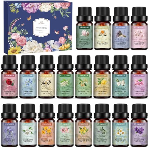 Ätherische Öle für Diffuser, 20 x 10ml Ätherische Öle Set Reines Aromatherapie Duftöl Aroma...