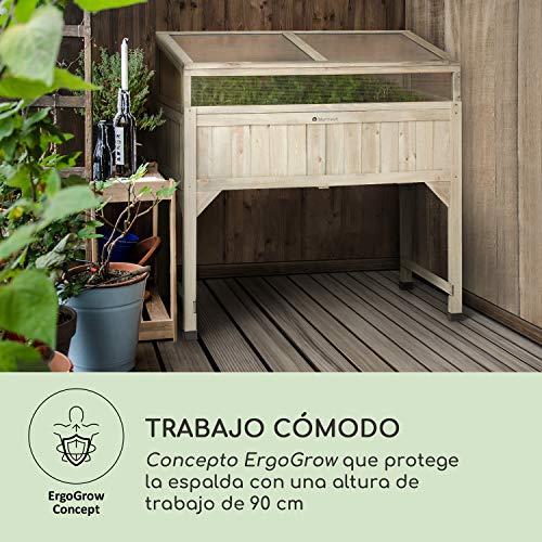 blumfeldt Altiplano Terrado - Macetero Elevado, 120 x 121 x 54 cm ...
