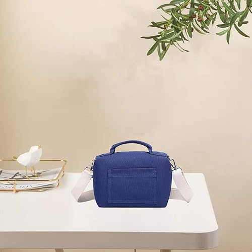 Miniatura 3 de NOL Natural Organic Lifestyle Bolsa de almuerzo para mujer, bolsas Bento aisladas, pequeñas, a prueba de fugas, reutilizable, color azul marino