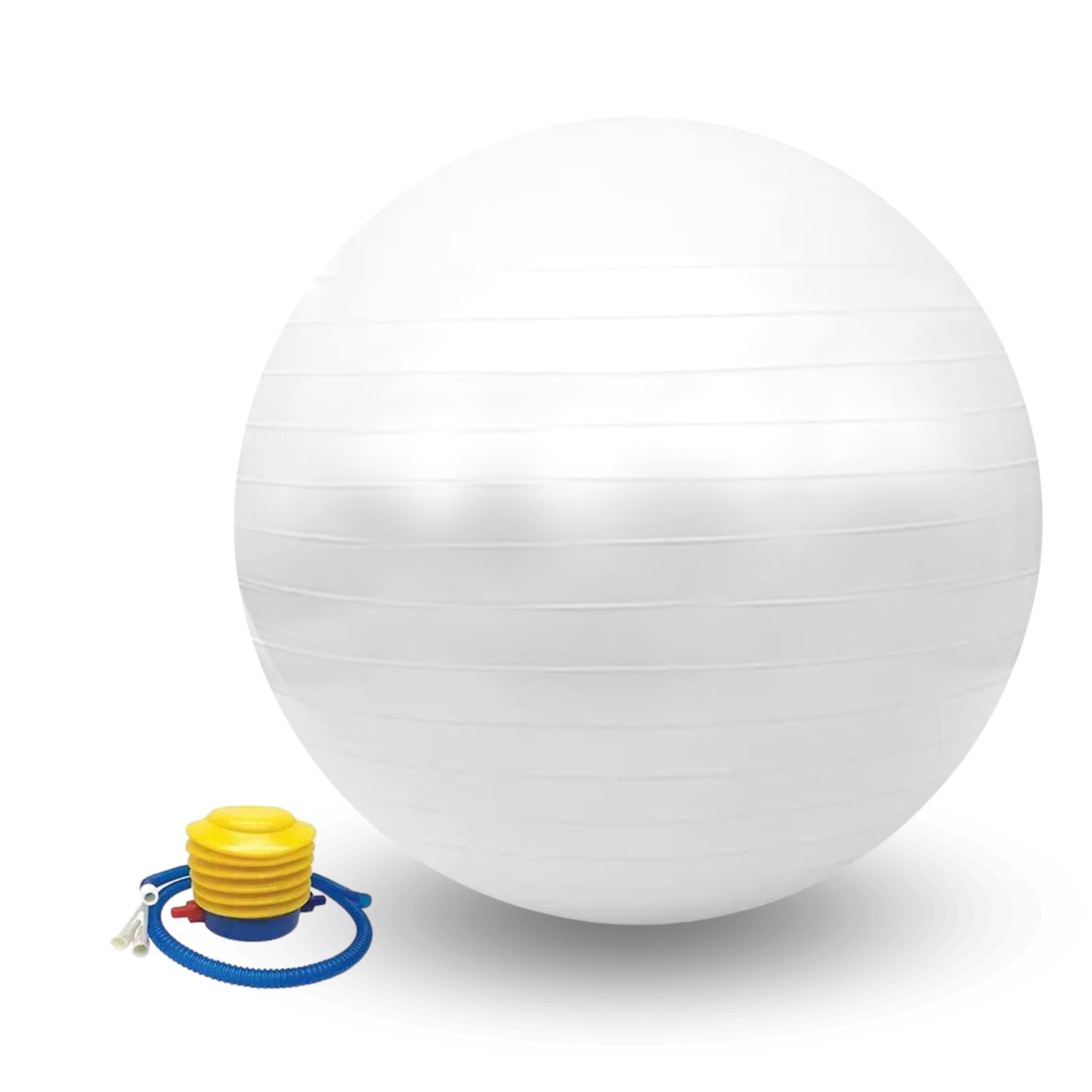 MAGIC SELECT Yoga Ball 55cm. Non-slip PVC Pilates Ball. Exercise Ball for Training, Fitness, Pregnant. Durable Fitball for Stretching, Balance, Relaxation with Inflator Included.