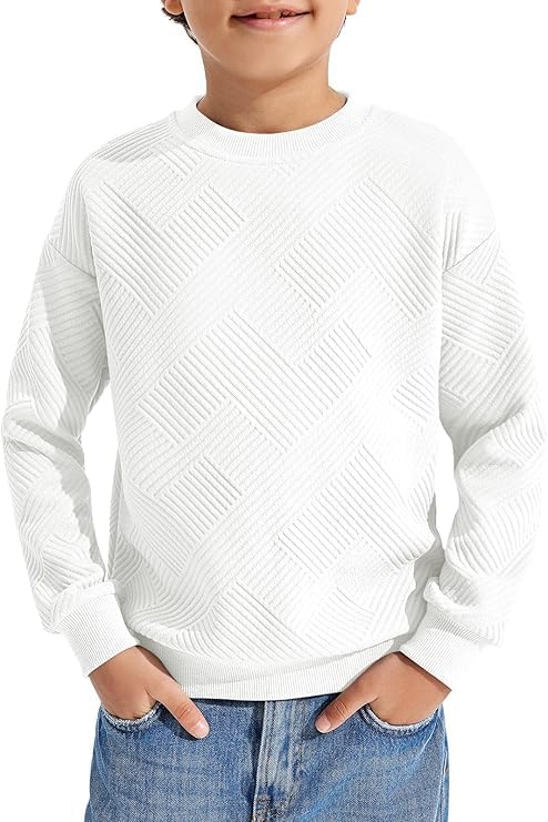 Haloumoning Jungen Langarmshirt Kinder Rundhals Sweatshirt...