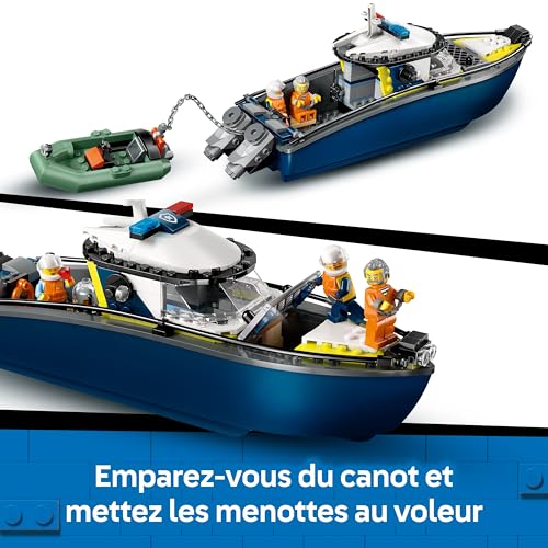 LEGO® City 60456 La course poursuite en bateau de police - vue 7