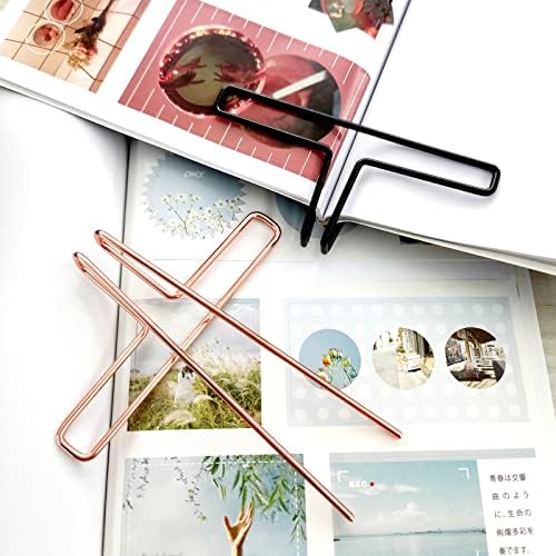4 Pieces Metal Book Clips,Music Book Clips and Page Holder, Sheet Music Clips for Reading, Piano, Keyboard, Stands, and Books,Book Accessories Portable
