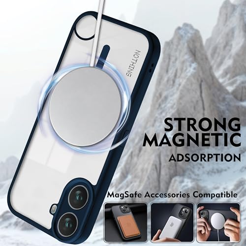 Image of V-TAN Back Cover for Nothing CMF1 Compatible Case, Matte Finish Transparent Case, TPU, Camera Protective Shockproof Cover (Blue)
