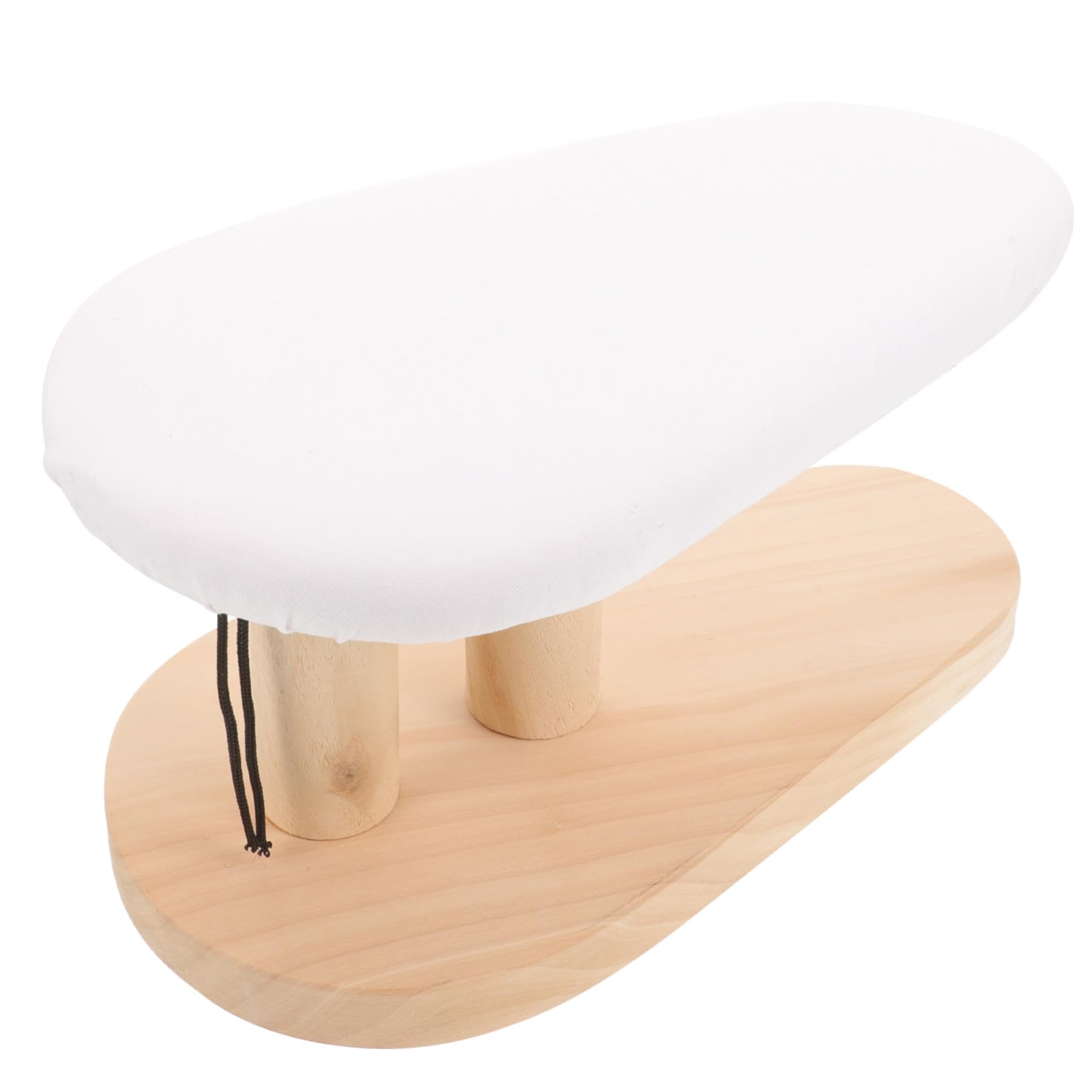 DOITOOL Asse da Stiro Tavolo da Stiro Portatile Multifunzionale Pannello Curvo in Legno Design Versatile e Pratico per Abiti e Maniche per Uso Domestico