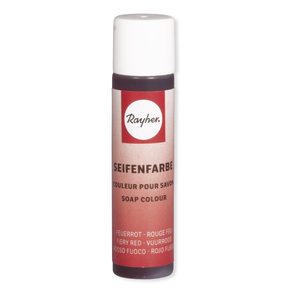 Rayher Liquid Soap Colouring, Colourant for Soap Making and Cosmetics, Red Soap Colour, 10ml, red, vegan, 34246280