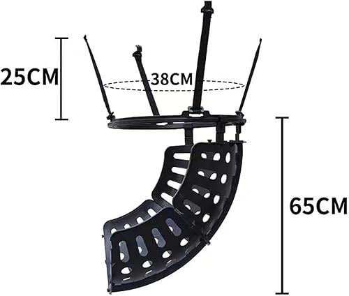 Miniatura 5 de Accesorio de retorno de aro de baloncesto, equipo giratorio para rebote, sistema de retorno de aro para regalo, deportes adultos y niños