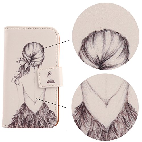 Lankashi Custodia Portafoglio in PU Pelle Caso