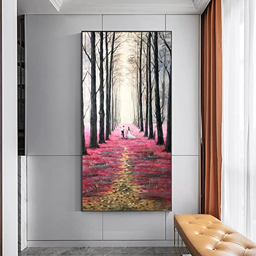 Peinture entrée moderne pour habiller un grand mur vide avec élégance