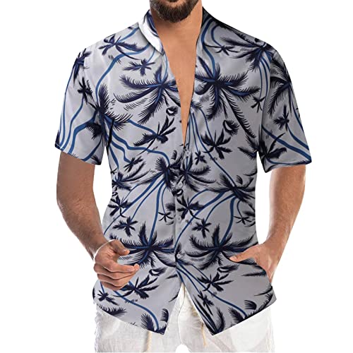 Chemise habillée à manches longues homme vert foncé tropical coupe régulière