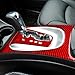 UOADA Real Premium Carbon Fiber Car Gear Shift Panel Cover Sticker Set Interior Center Console Gear Box Control Decal Trim Compatible with Dodge Journey 2011 2012 2013 2014 2015 2016 2017