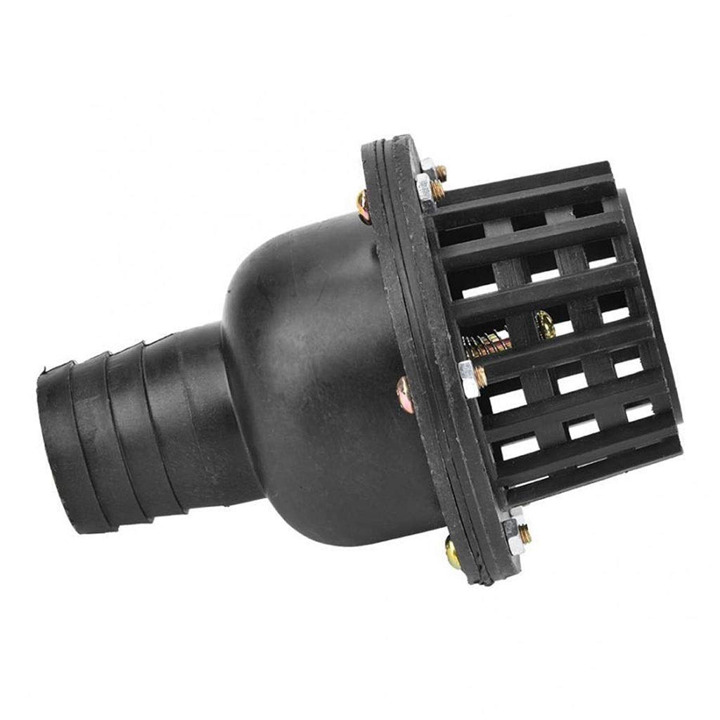 Filtro para Bomba de Agua, Válvula de retención PVC Negra 1,5 "2" 2, 3 "4", Parte Inferior del Filtro Bombeo Bomba Agua for máquina Fluido, Uds(3 Inch)