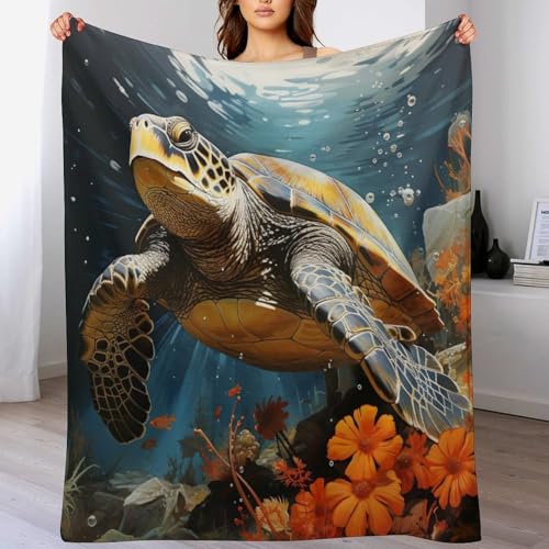 Couverture tortue imprimée douce : une idée de cadeau idéale