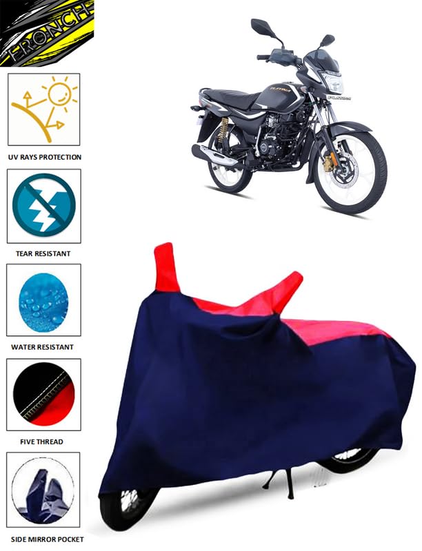 Image of Waterproof Bike Cover For Bajaj Platina 110 H-Gear (Blue)