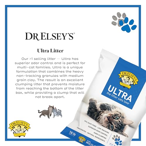 Image of Dr. Elsey's Ultra Unscented Clumping Clay Cat Litter 18 lb Bag