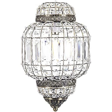 Dove Mill Antique Brass Moroccan Lantern Pendant Light Cover