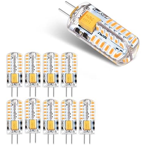 I-SHUNFA G4 LED Light Bulbs,12V AC/DC 3W(20W Halogen Bulb Equivalent Warm White 3000K 360° Beam Angle Replacement G4 Bi-Pin Base JC Type No Dimmable (10-Pack) Cover
