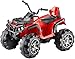 Produktbild JAMARA 460249 - Ride-on Quad Protector 12V - 2 Leistungsstarke 12V Antriebsmotoren und leistungsstarker 12V Akku für lange Fahrzeit, 2-Gang Turboschalter, Ultra-Gripp Gummiringe an Antriebsrädern, rot