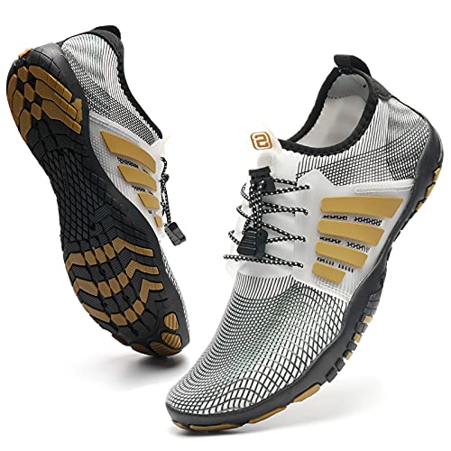 Image of WateLves Water Shoes Mens Womens Beach Swim Shoes Quick-Dry Aqua Socks Pool Shoes for Surf Yoga Water Aerobics
