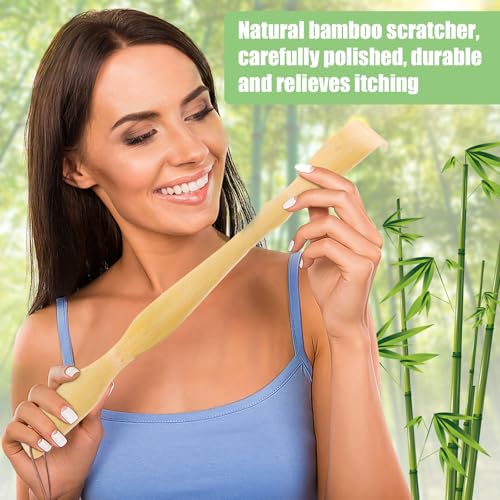HOFASON 2 Pack Wooden Bamboo Back Scratcher for Adults Men Women, Gifts for Seniors, Small Funny Christmas Gifts for Elderly Men Women, 16.5 Inch Long Handle Back Scratchers Easter Basket Stuffers - Image 7