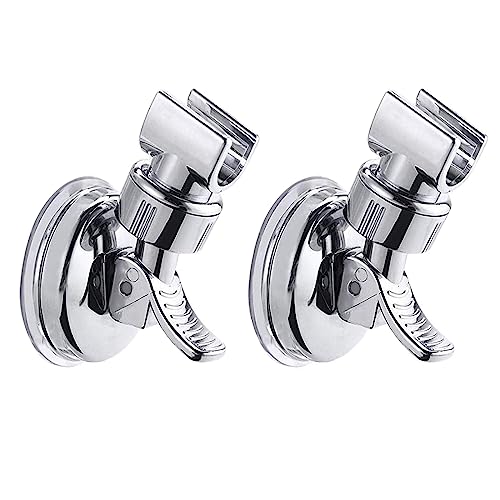BlingKingdom 2pcs Adjustable Shower Head Holders, No Drill Shower Mounting Brackets Removable...