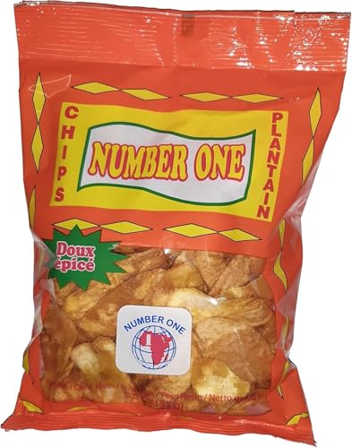 Generic - Lot de 5 Paquets de Chips de Plantain Doux Épicé – 5 x 85 g | Encas Croustillant Exotique | Goût Sucré-Salé Relevé et Authentique