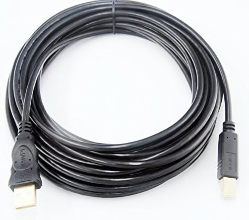 USB Cable 25 ft Gold-Plated USB 2.0 Cable - A-Male to B-Male - Printer/Scanner-25 Feet (8 Meters)