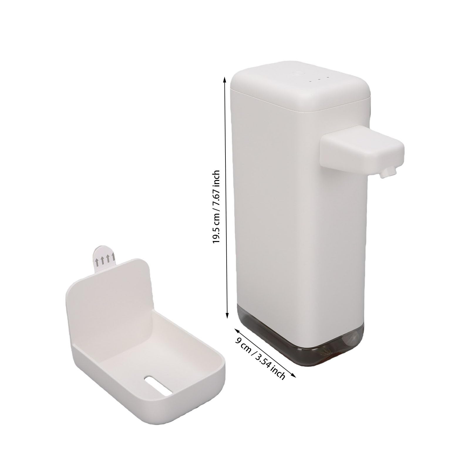 Zerodis Dispensador Automático de Jabón para Manos, Material ABS de 400