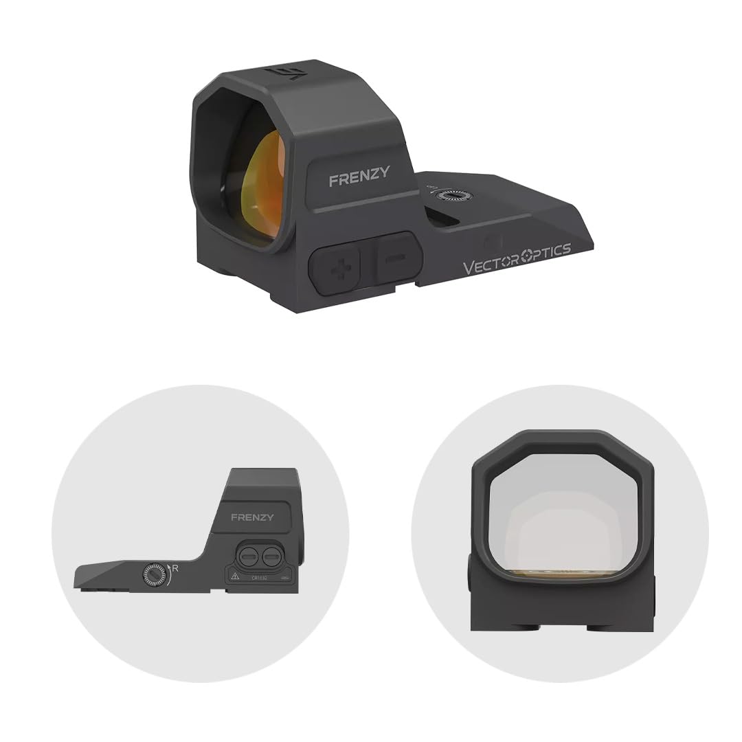 Vector Optics SCRD-82 Frenzy 1x20x24 CZ Shadow 2 Visiera Rotpunkt per sport, Airsoft e caccia, fucile ad aria compressa, visiera riflessa, Red Dot per mirare