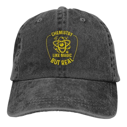 OAAJKOAM Química como Magia Pero química Real Regalo para Estudiantes Gorra de béisbol Gorras para Hombres Gorras para Mujeres Gorras de química con Visera Protectora