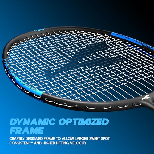Image of Konex Badminton Racquet | 2U Aluminium | 90g | 28 LBS | Slim Shaft | Blue