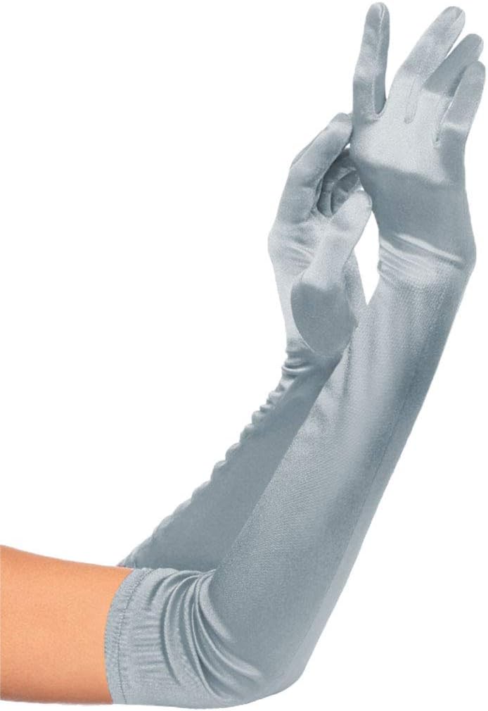 Long Satin Gloves - 1920s Accessories Elbow Gloves Fancy Dress Stretch Elbow Length for Women Ladies Costume Evening Opera Bridal Party Wedding Prom