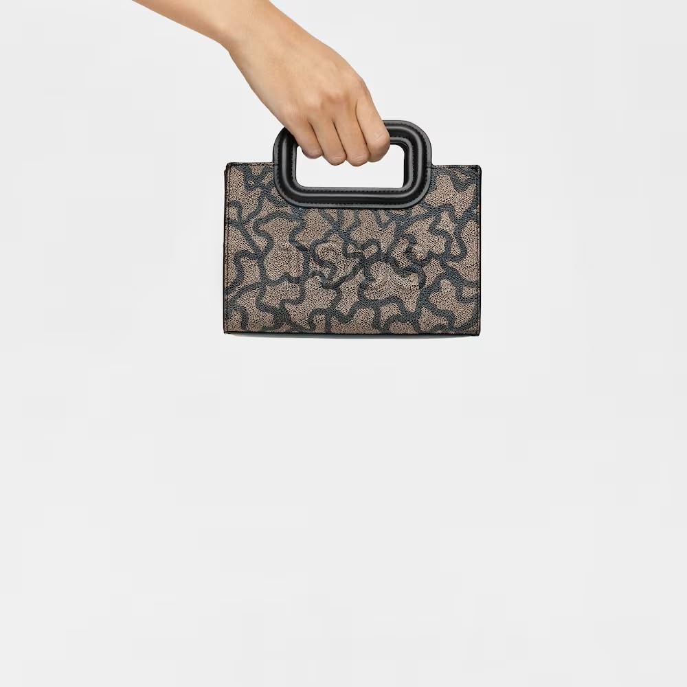 TOUS Mini Bandolera Negra, Para Mujer, Medidas 13 x 19 x 8,5 cm, Colección Kaos Icon