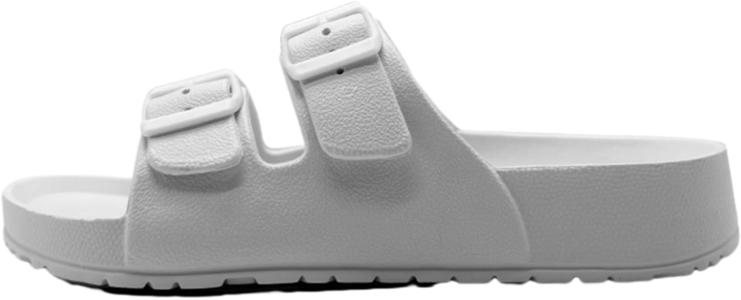 BEMGNAR Men’s Lightweight Comfort Slides Double Buckle Slip-on Adjustable EVA Orthopedic Flat Sandals - Image 2