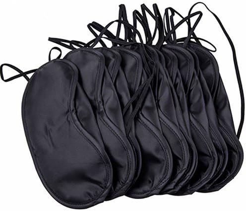 10pcs Soft Travel Sleep Rest Eye Shade Sleeping Mask Sleep Mask Cover Blinder Aid Eyemask