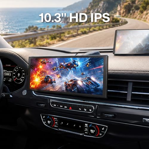 Image of INNOVV V1 CarPlay Screen for Car, 10.3 inch Wireless Apple CarPlay & Android Auto, Plug & Play Magnetic Detachable, GPS Navigation, Mirror Link, Voice Control, Music Play, HD IPS Display, Fits All Cars