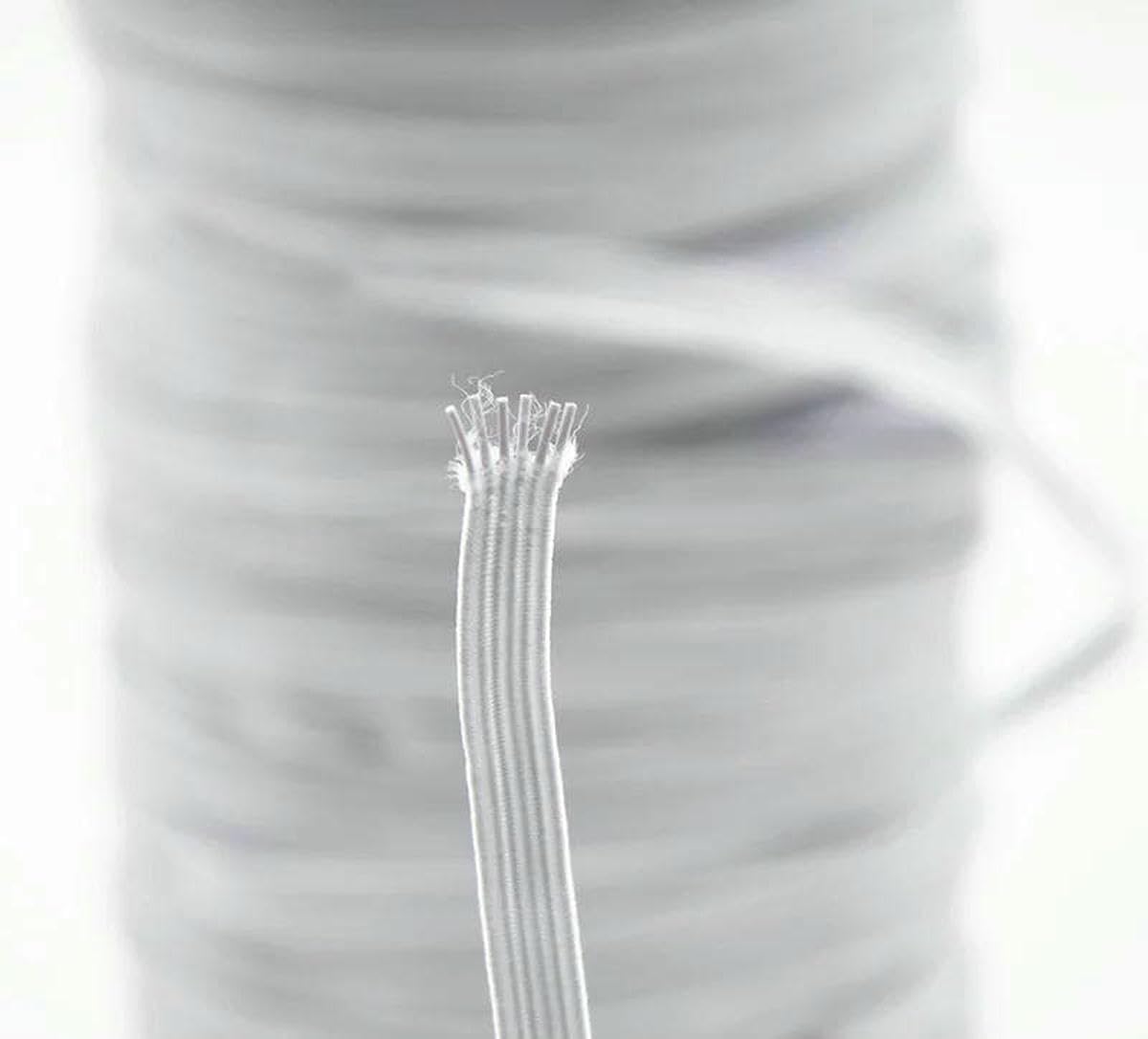 Elastyczna taśma nylonowa, Elastic Band For Sewing DIY Nylon Rubber Black White 3-12mm Roll(White,10mm 100yards)