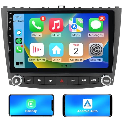 Vratzn Android 13 Car Radio Stereo for Lexus IS250 IS300 IS200 IS220 IS350 2005-2012 Wireless CarPlay Android Auto GPS Navigation 10 inch Touch Screen Bluetooth WiFi Unit Back Camera