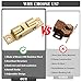 Alise Double Roller Catch Cabinet Latches,Adjustable Double Ball Tension Roller Catch Latch Brass Cabinet Door Latch,47mm Solid Brass Cabinet Latches and Catches,4 Pcs