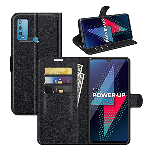 Fertuo Coque pour Wiko Power U30, Antichoc Portefeuille Étui Housse en Cuir à Rabat Flip Cover Case avec Silicone Bumper, Porte Carte, Béquille, Boucle Magnétique...