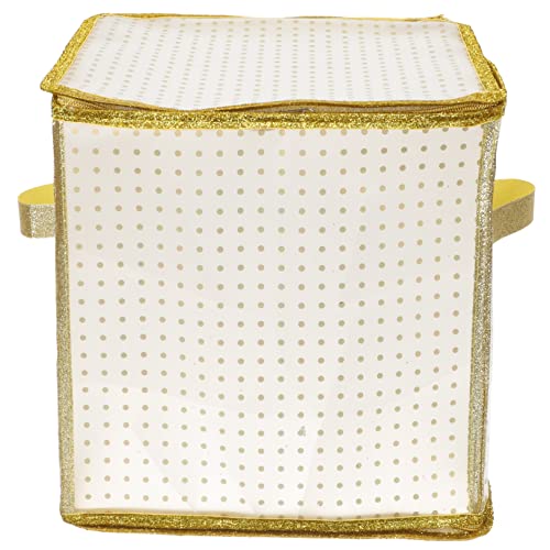 PRETYZOOM Organizer Bag for Christmas Balls Decor Storage Box Ornament Storage Case Christmas Decor