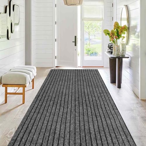 Runner rug 3 ft x41 ft with non-slip backing (grey strip)