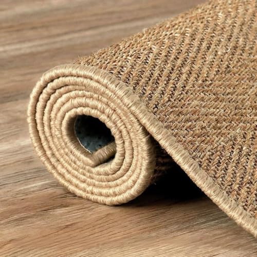Tapis en sisal naturel fait main haute durabilité finition D1