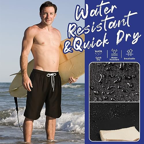 Scotamalone Mens Swim Trunks Swimming Shorts Swimwear Bathing Suits Quick Dry 11 Inch with Mesh Lining2