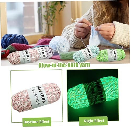 Hilo fluorescente para tejer proyectos nocturnos y manualidades creativas 5